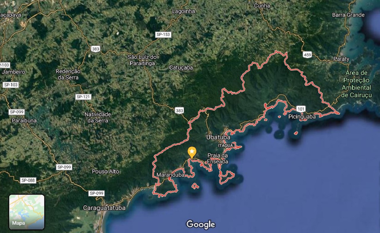 Ubate Mapa Ubatuba -
