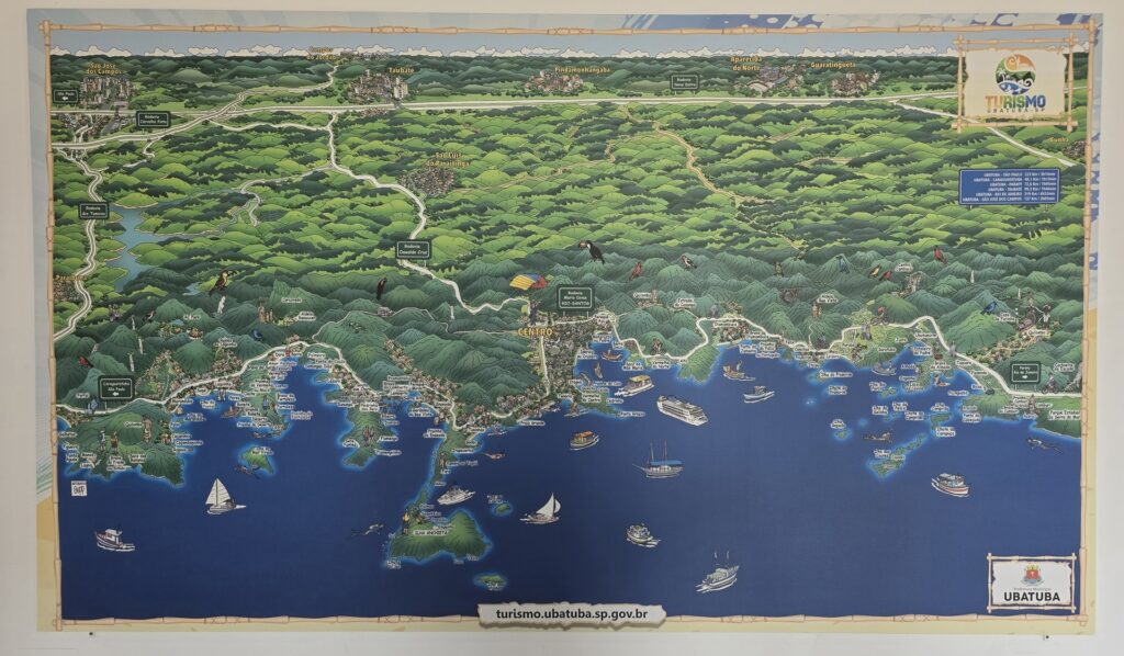 Mapa de Ubatuba - SETUR 2025