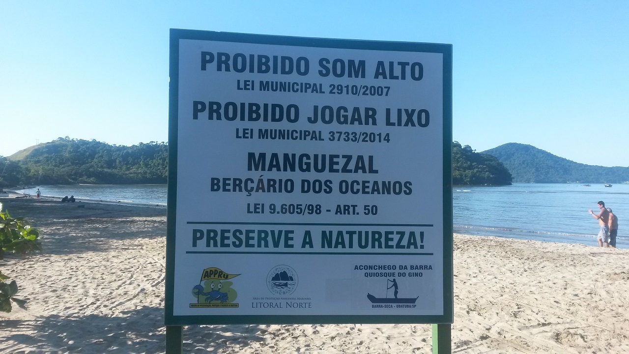 Praia da Barra Seca - Importante respeitar a natureza!