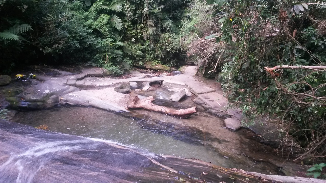 A visão do alto da Cachoeira do Pé da Serra