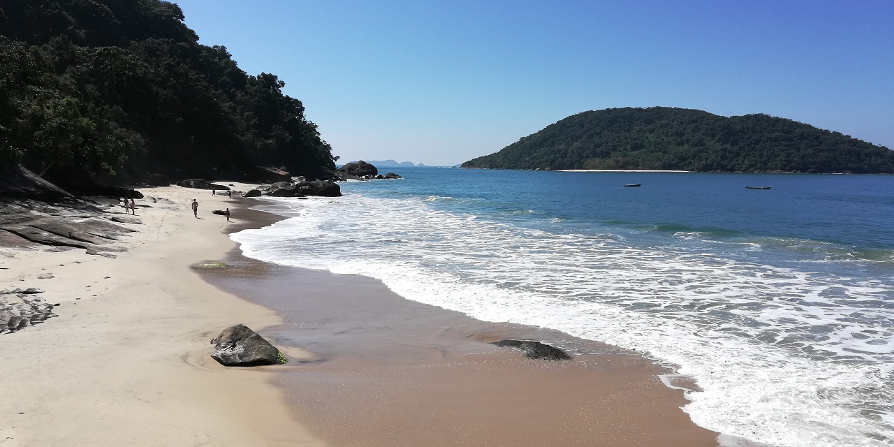 Canto Itaipú e Ilha do Prumirim a sua frente