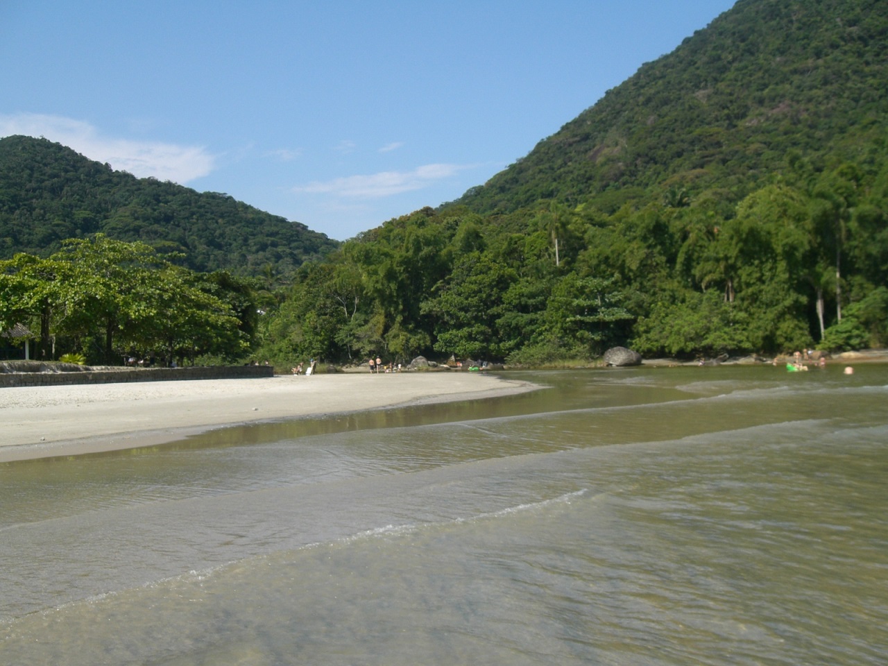 Canto direito da Praia da Lagoinha e a barra do rio Lagoinha