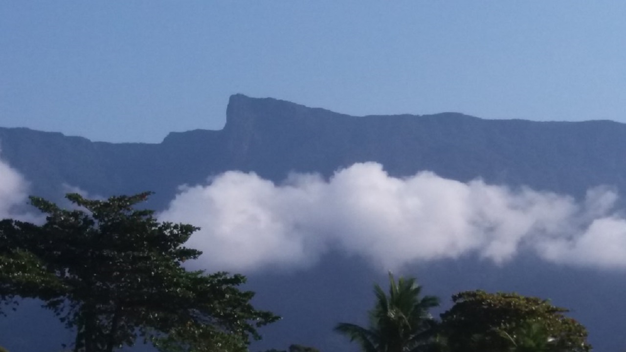 Pico do Corcovado visto da Praia Dura - Região sul de Ubatuba