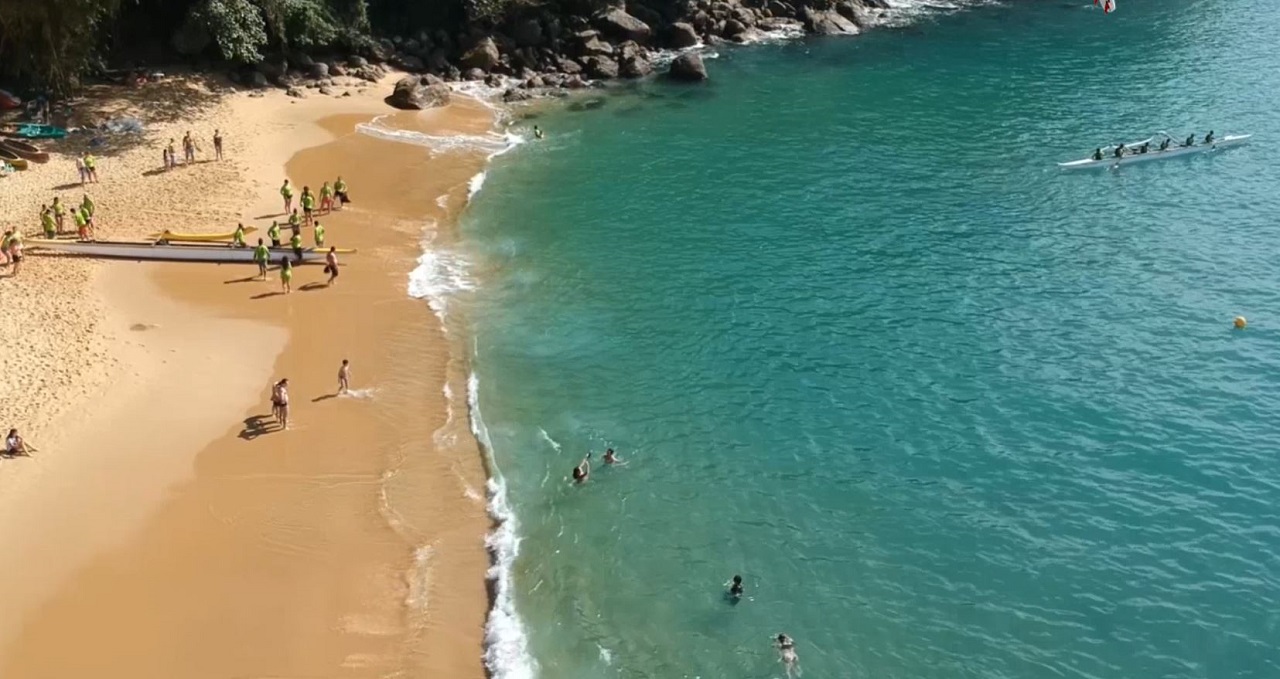 Ubatuba Hoe - Canoa havaiana na Praia do Cedrinho