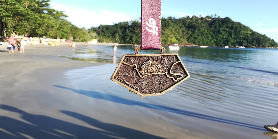 Medalha de participação do Desafio 28 Praias Costa Central
