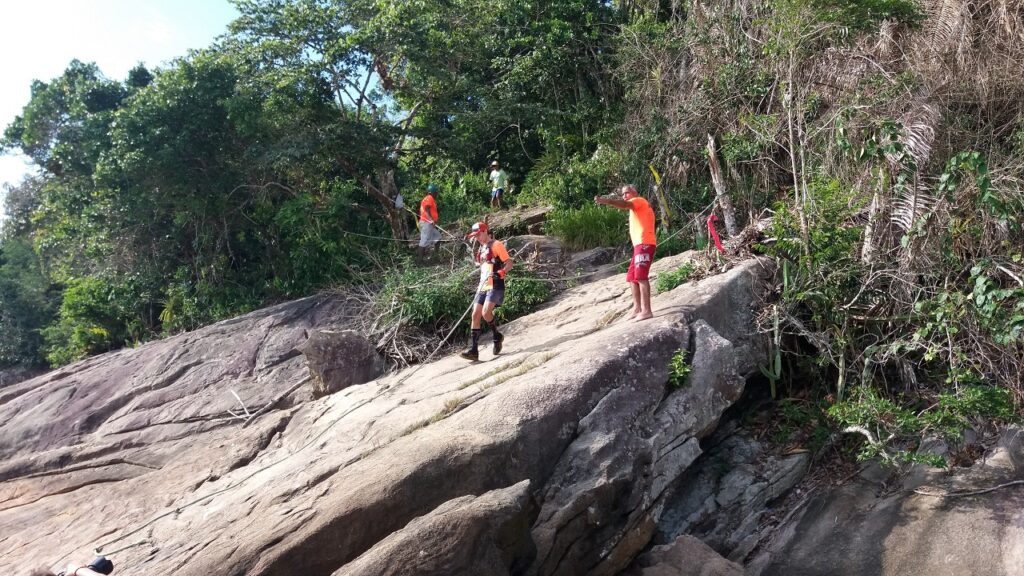 Chegada na Praia da Caçandoca