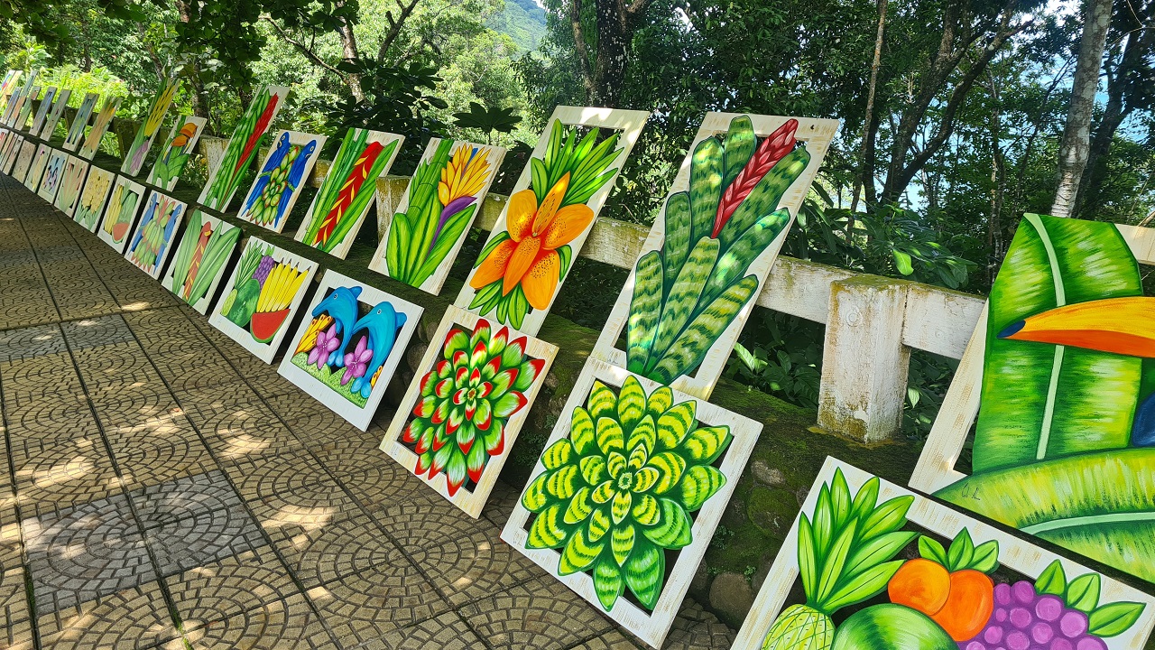 A beleza dos Quadros Decorativos na beira da rodovia Rio-Santos