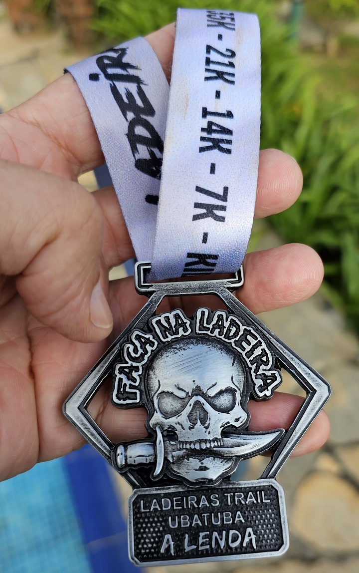 Medalha do Ladeiras Trail 2023 Ubatuba