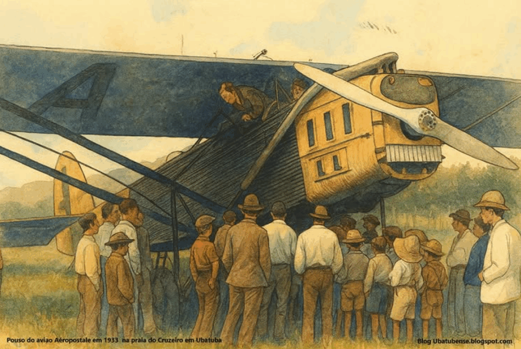 Pouso de avião da Aéropostale