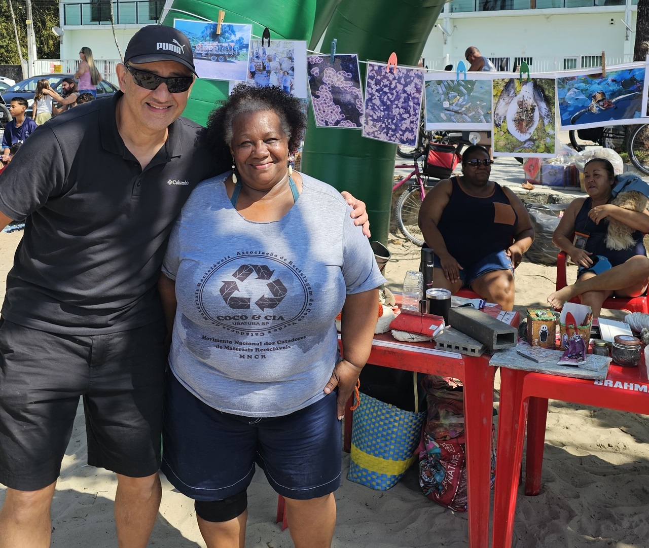 Edson Conti do Curiosidades de Ubatuba com Dona Gilda - Idealizadora da Coco e Cia Reciclagem