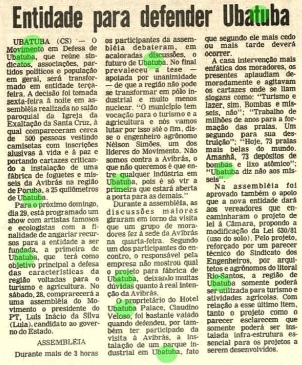 A Fábrica de Mísseis em Ubatuba