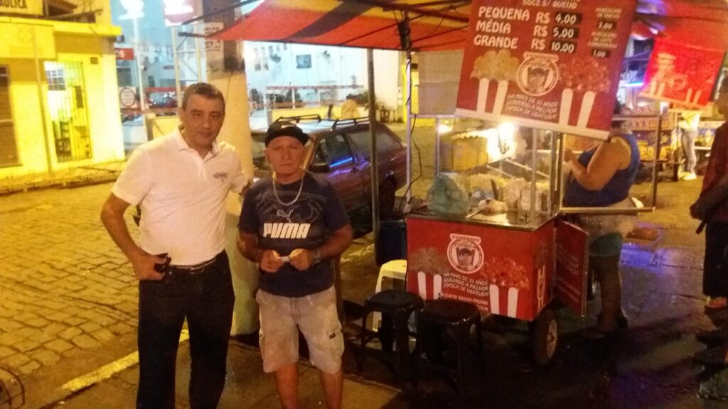 Edson Conti do Curiosidades e Toninho da Pipoca
