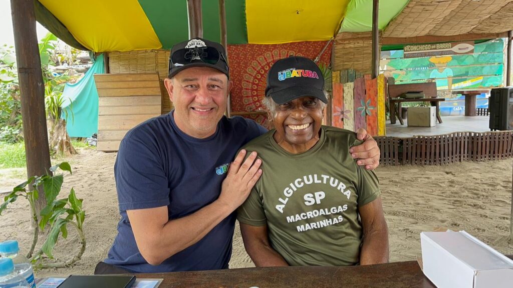 Edson Conti (Curiosidades de Ubatuba) e Sr. Gino