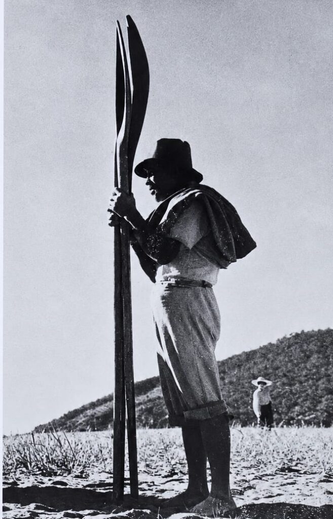 Zé Capão em foto de 1946 - Inspiração para a estátua do trevo