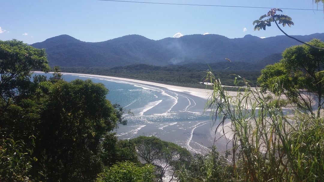 Canto esquerdo da Praia da Fazenda - Barra do rio da Fazenda