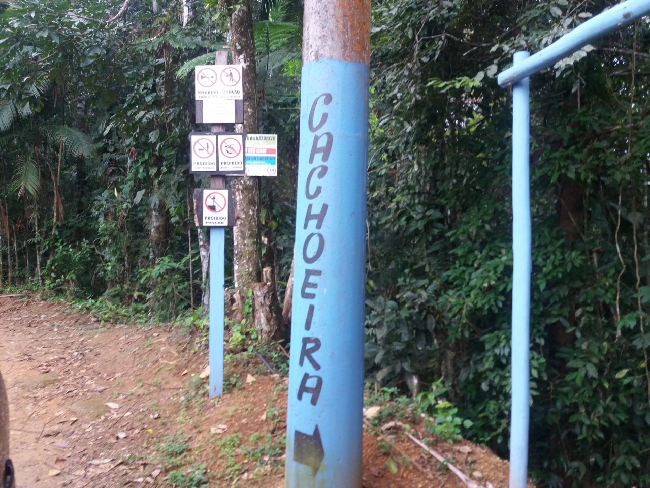 Local próximo ao acesso da Cachoeira da Laje