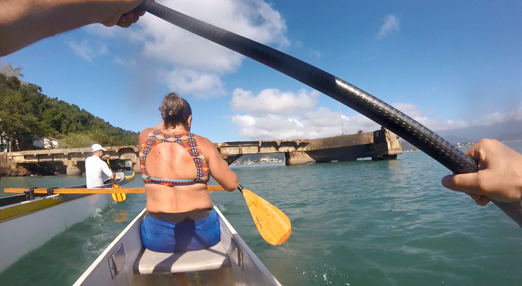 Um dia de aula de Canoa Havaiana com o pessoal do Ubatuba Hoe