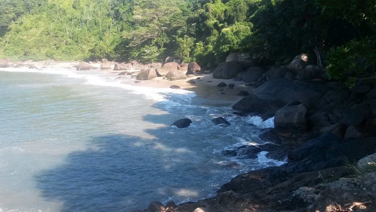 Praia Saco da Mãe Maria lá embaixo